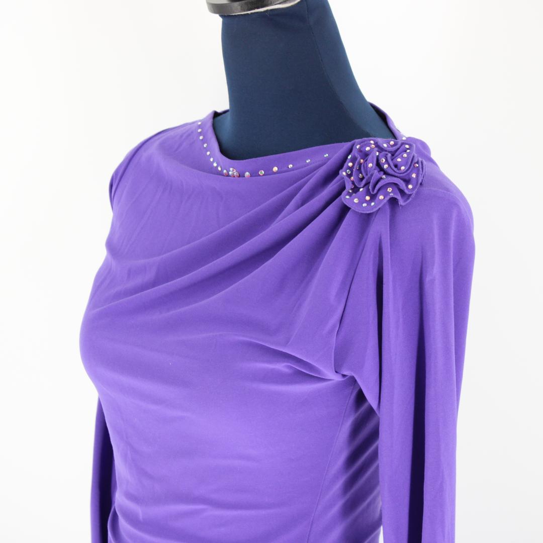 【美品 英国製社交ダンス衣装】上下セット S ズデンカアルコ スカート トップス