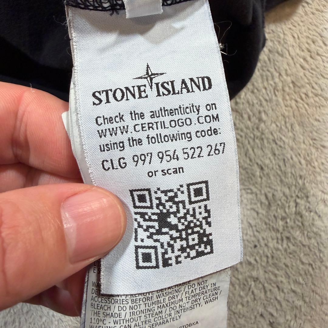 ストーンアイランド　厚手　長袖　ロンT XLサイズ 711562350 ブラック