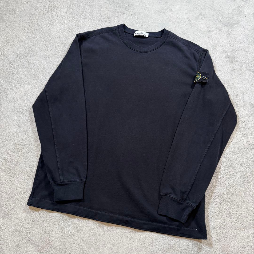 ストーンアイランド　厚手　長袖　ロンT XLサイズ 711562350 ブラック