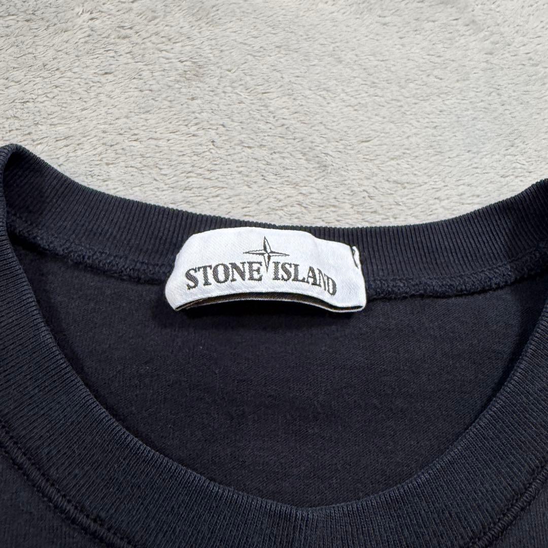 ストーンアイランド　厚手　長袖　ロンT XLサイズ 711562350 ブラック