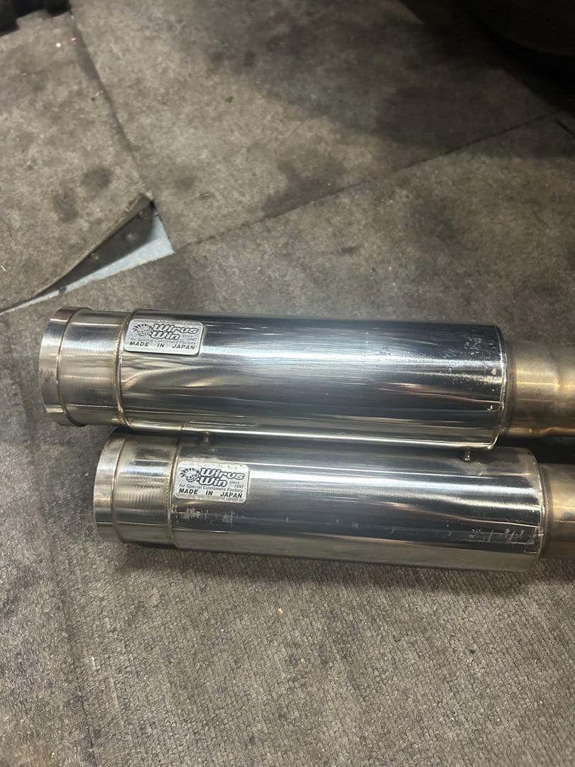 Wirus Win アトミックツインマフラー 　jog zr sa36j 39j