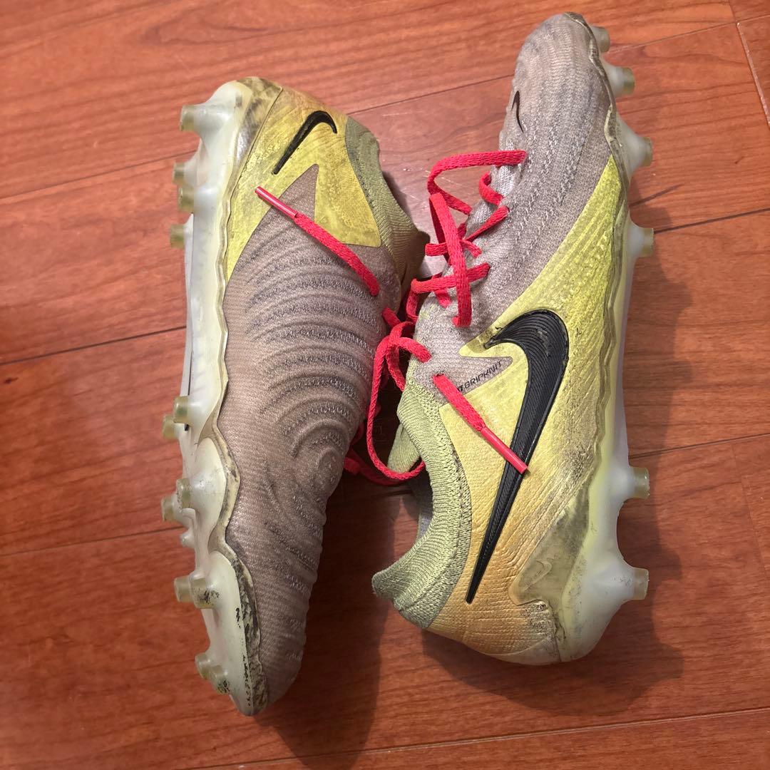 Nike 26cm サッカーシューズ グレー/イエロー/レッド