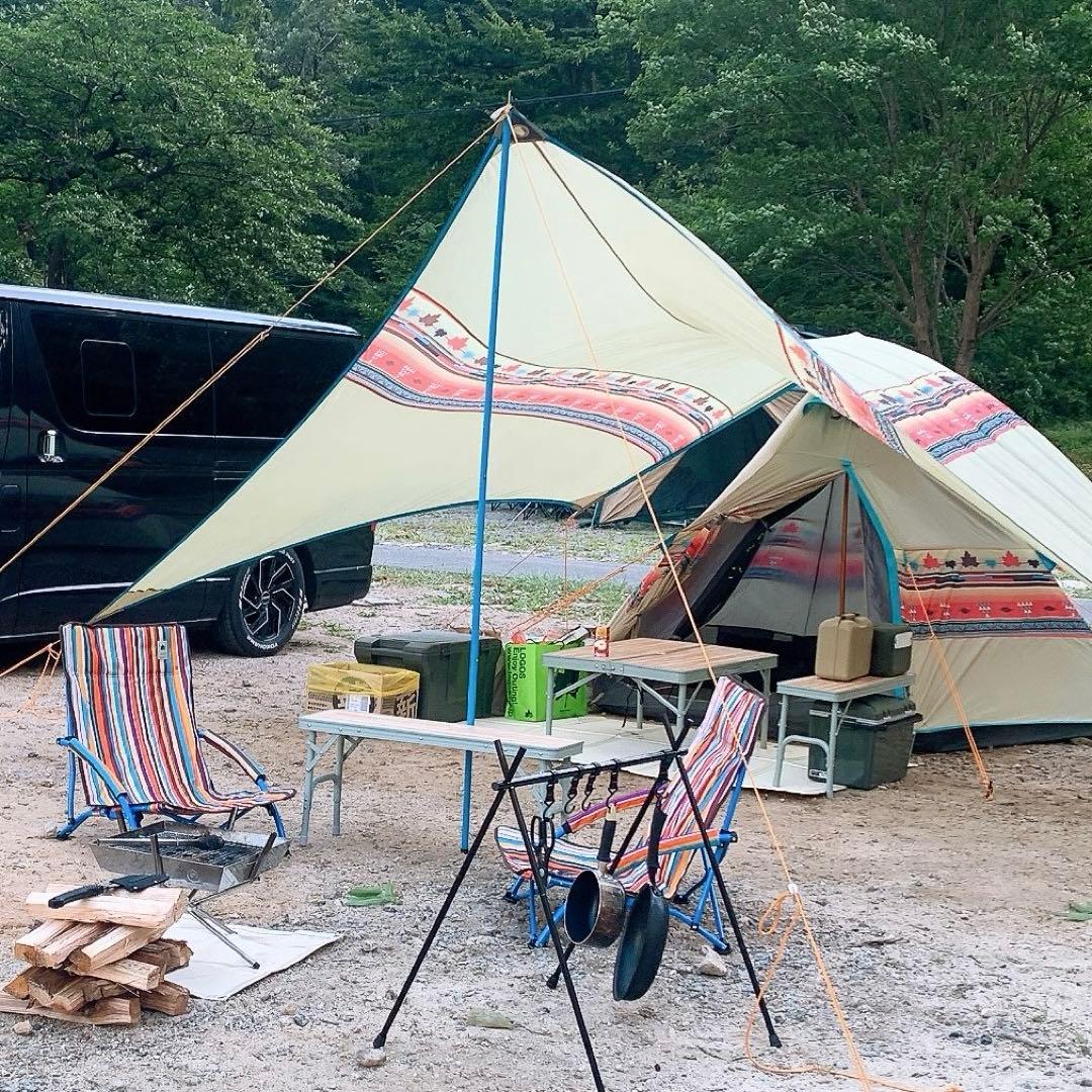 LOGOS ナバホ Tepee 300タープ＆あぐらチェア2つ