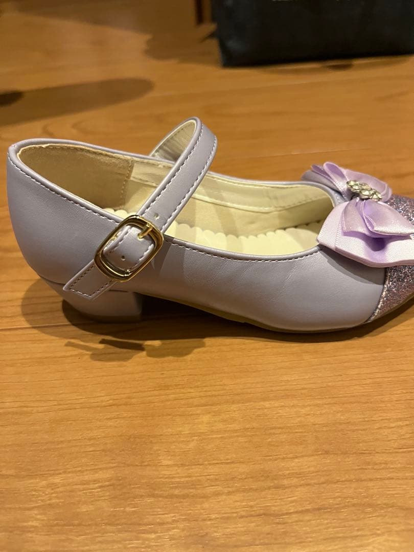 薄紫色 花柄刺繍 ドレスとジャケットセット