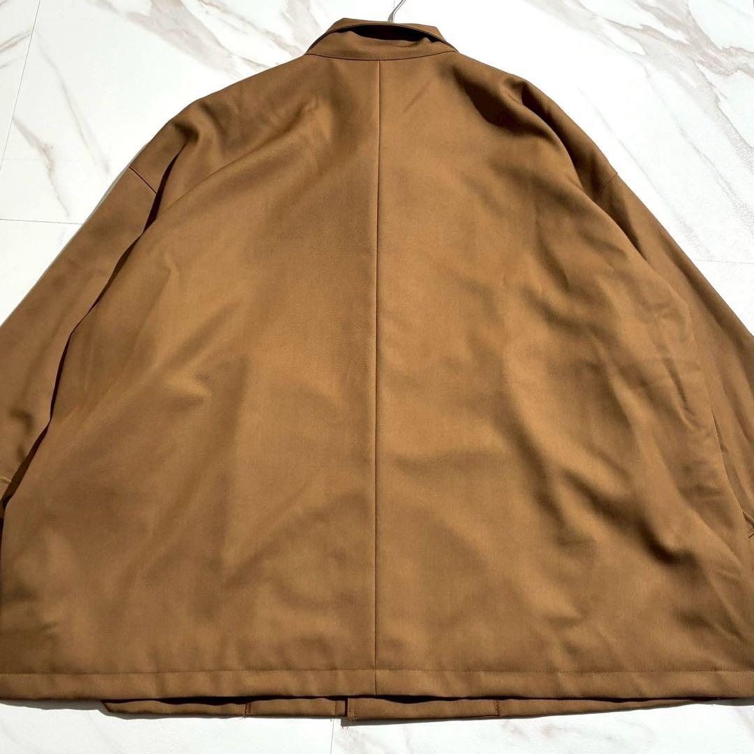 【極美品✨24AW】かぐれ ウールスタンドカラーワイドコート キャメル フリー