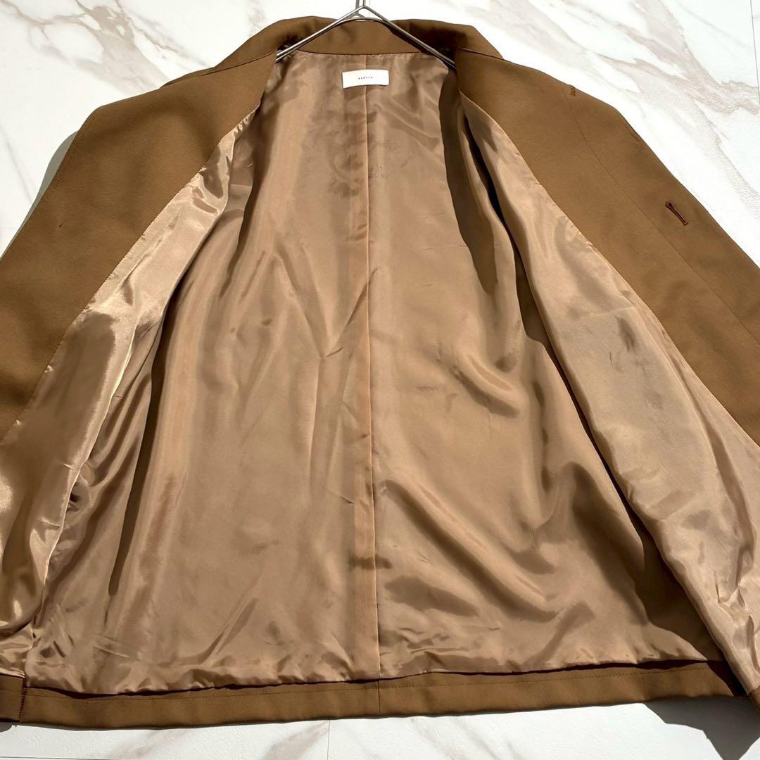 【極美品✨24AW】かぐれ ウールスタンドカラーワイドコート キャメル フリー