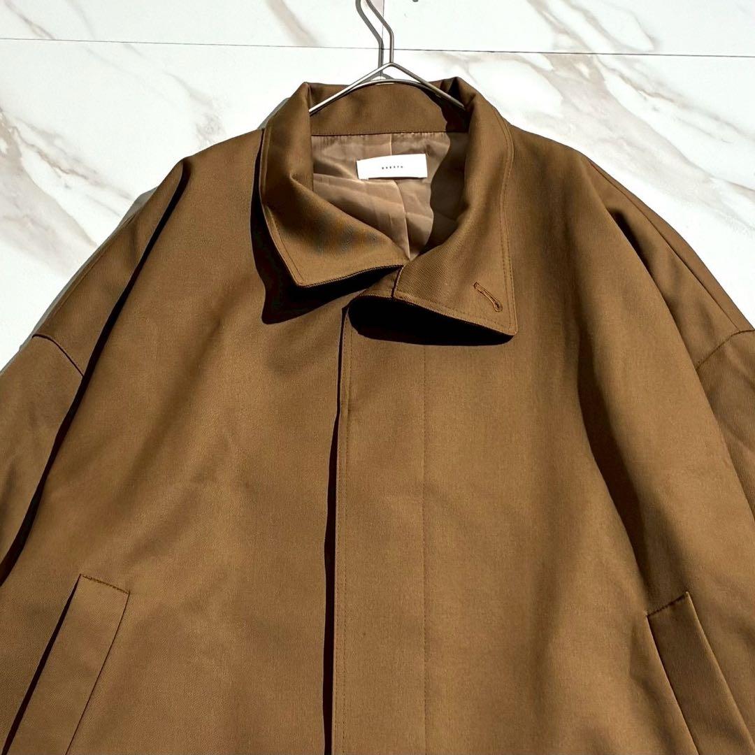 【極美品✨24AW】かぐれ ウールスタンドカラーワイドコート キャメル フリー