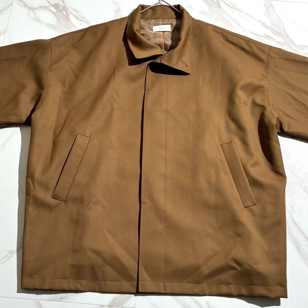 【極美品✨24AW】かぐれ ウールスタンドカラーワイドコート キャメル フリー