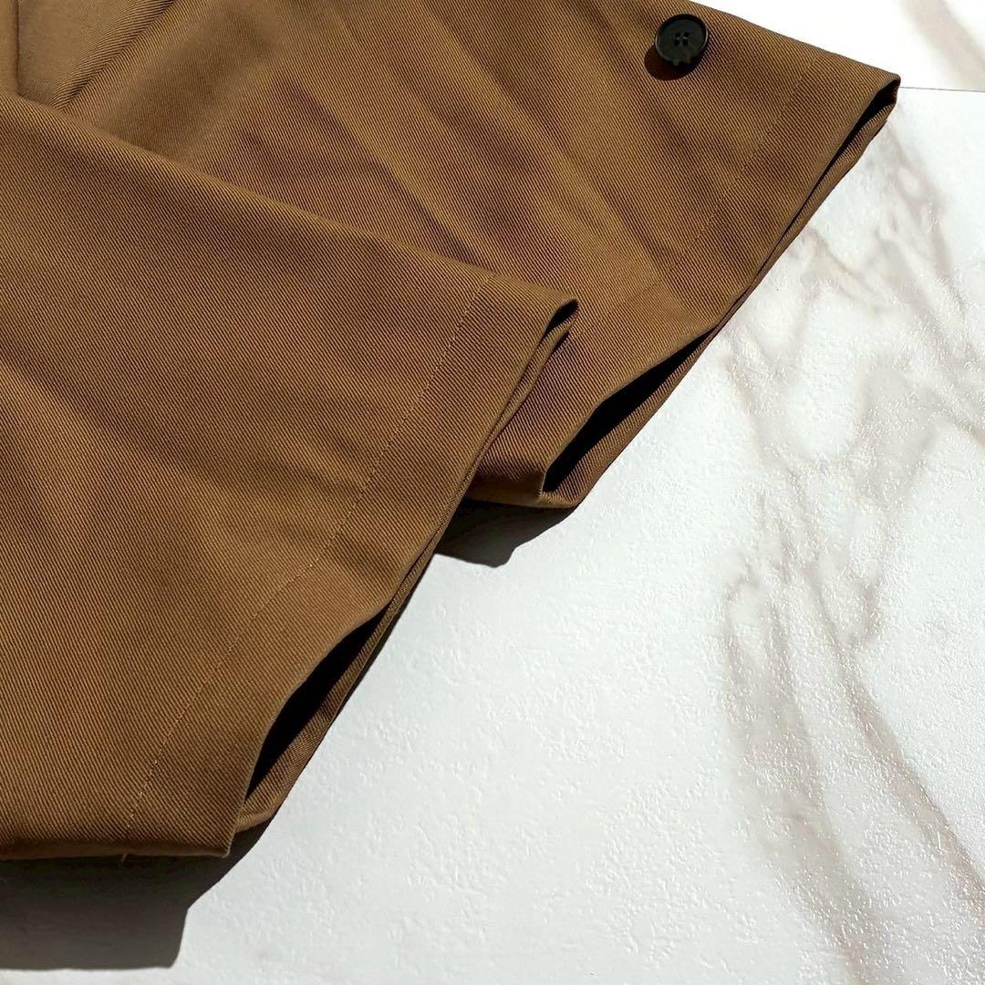 【極美品✨24AW】かぐれ ウールスタンドカラーワイドコート キャメル フリー