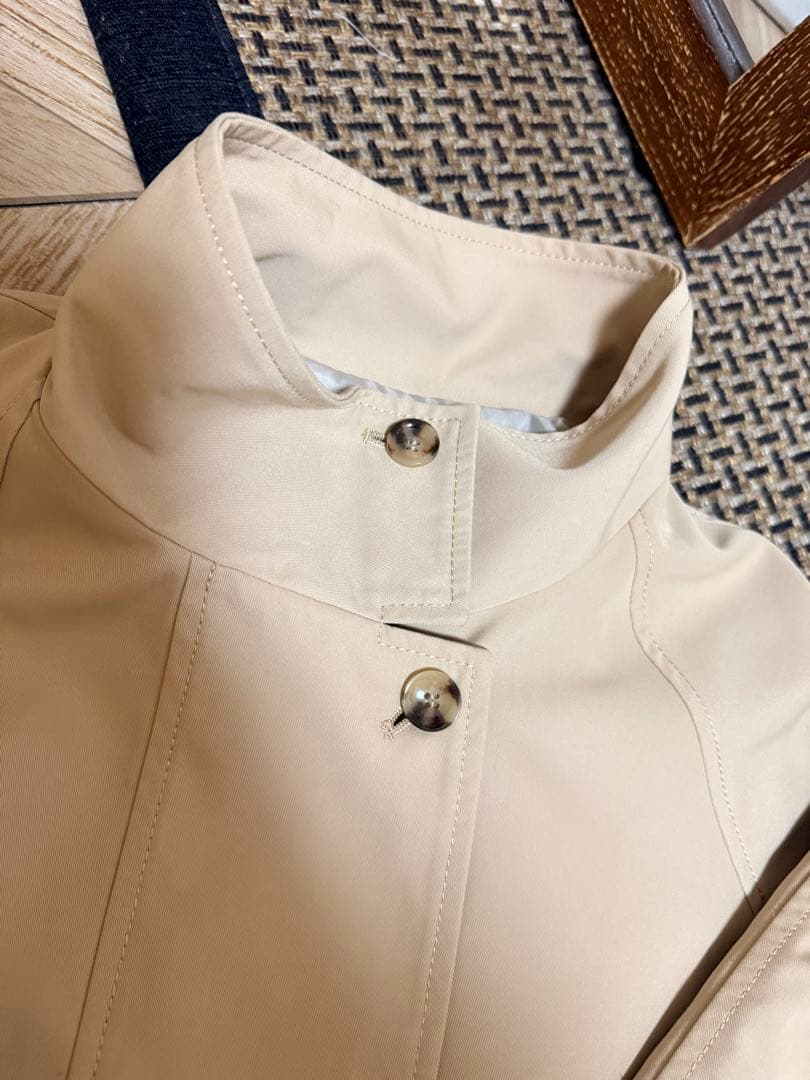 SLOBE IENAスロープイエナ　テントラインショートコート　ベージュ