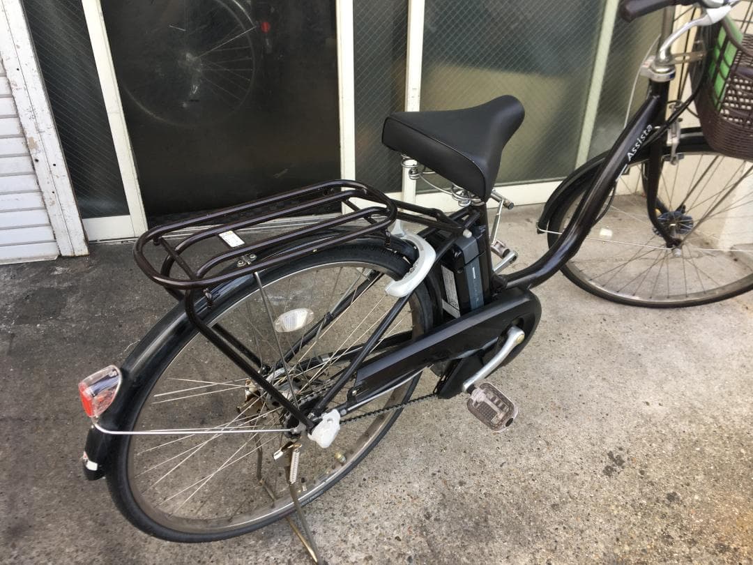地域限定送料無料　アシスタ　8,9AH　子供乗せ　濃茶　神戸市　電動自転車