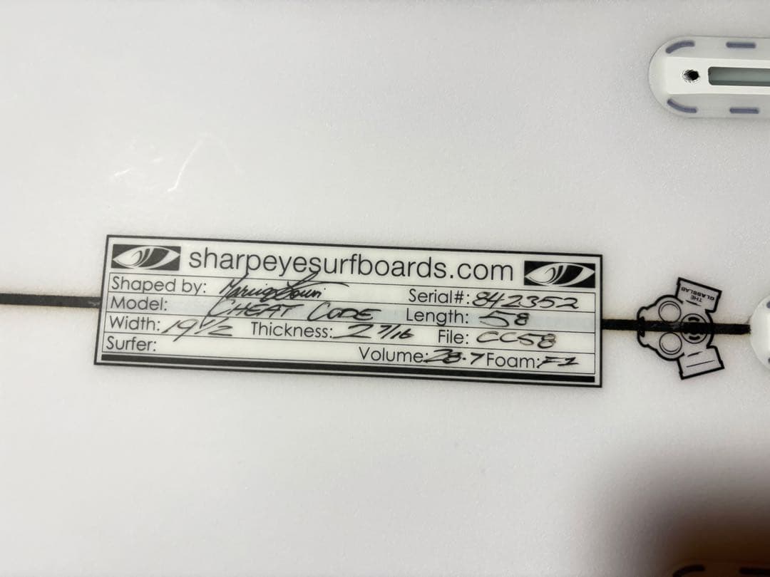 サーフィン・ボディボード SHARP EYE SURFBOARD CHEAT CODE