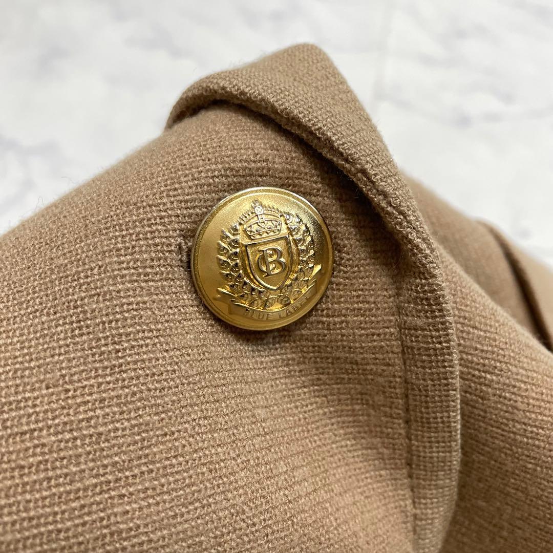 ブルーレーベル クレストブリッジチェックウールジャケット 金ボタン 三陽商会