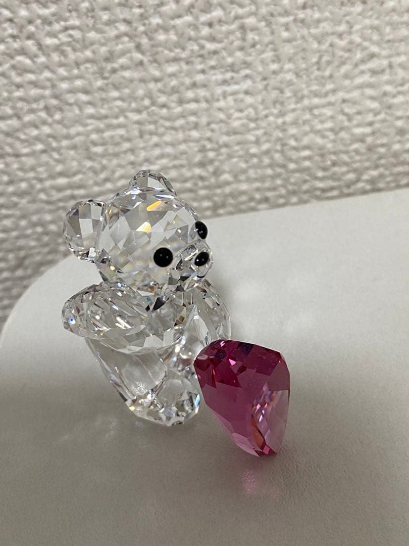 スワロフスキ SWAROVSKI クリスタルクマとハートの置物セット