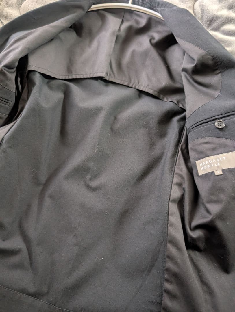 美品　MARGARET HOWELL　ウールコットン2Bテーラードジャケット