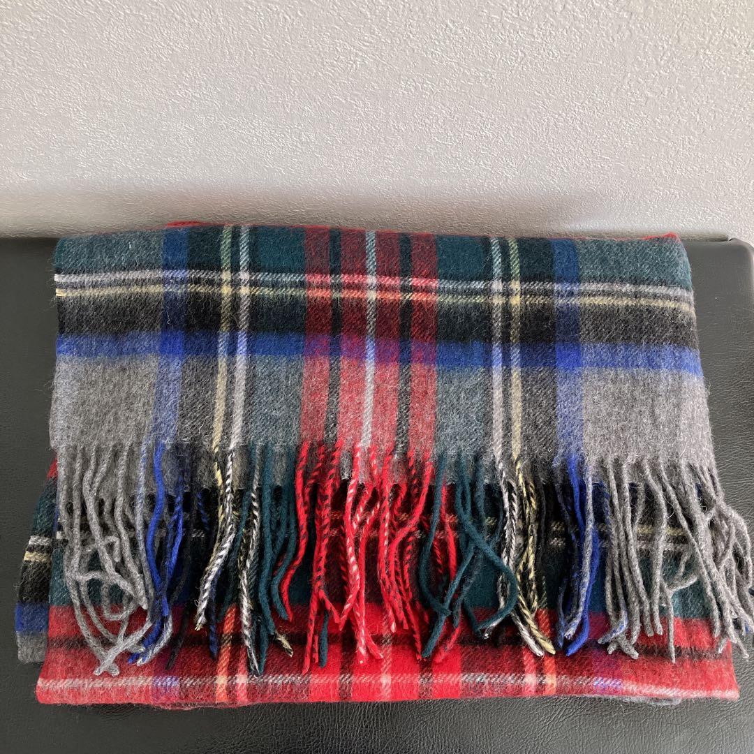 ☆未使用　ジョンストンズ 大判　カシミヤ　グレースチュワート　グレースチュアート