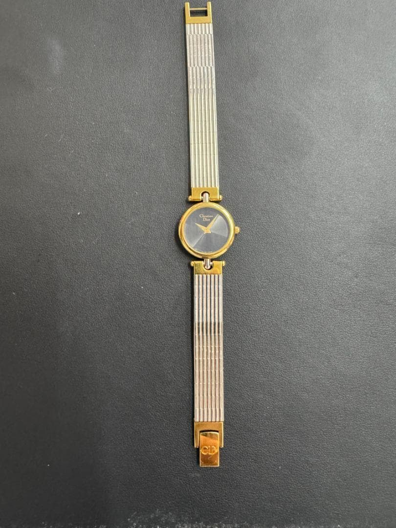 クリスチャンディオール 3025 ラウンド 腕時計 SS コンビ レディース