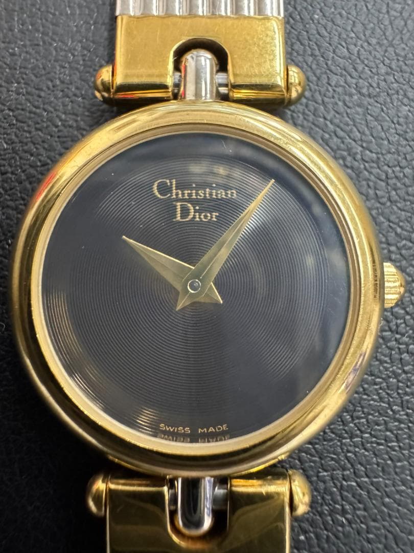クリスチャンディオール 3025 ラウンド 腕時計 SS コンビ レディース