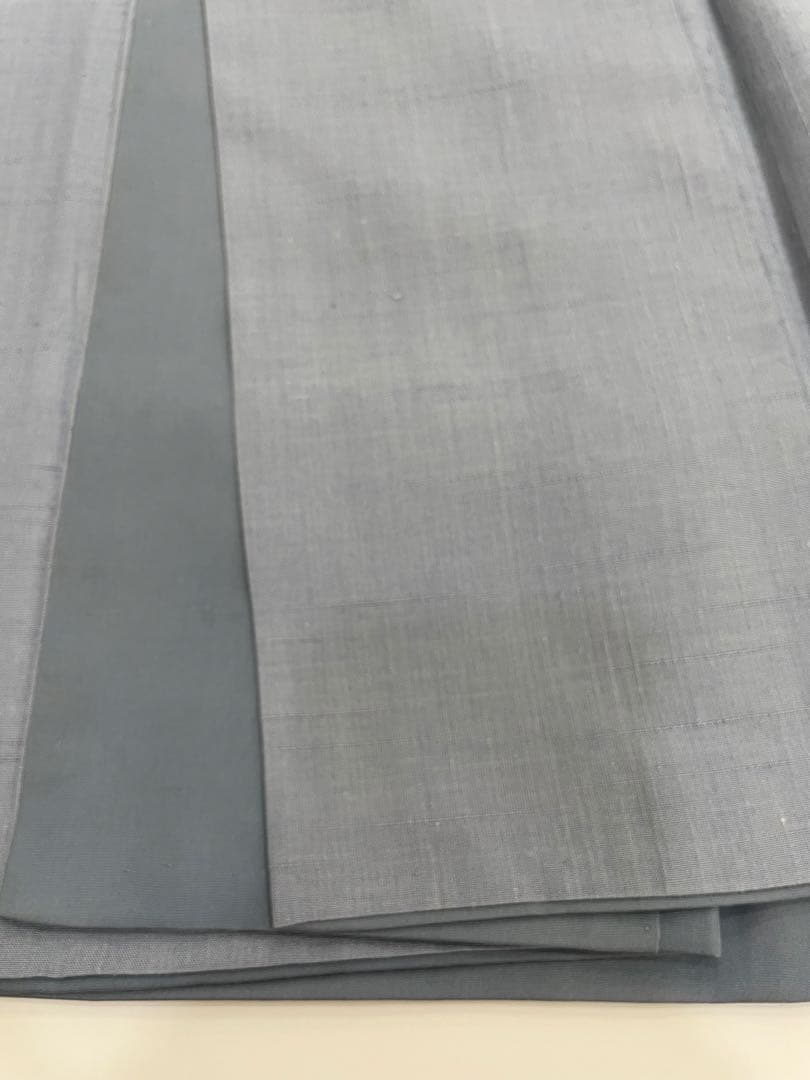 無地　紬　水色