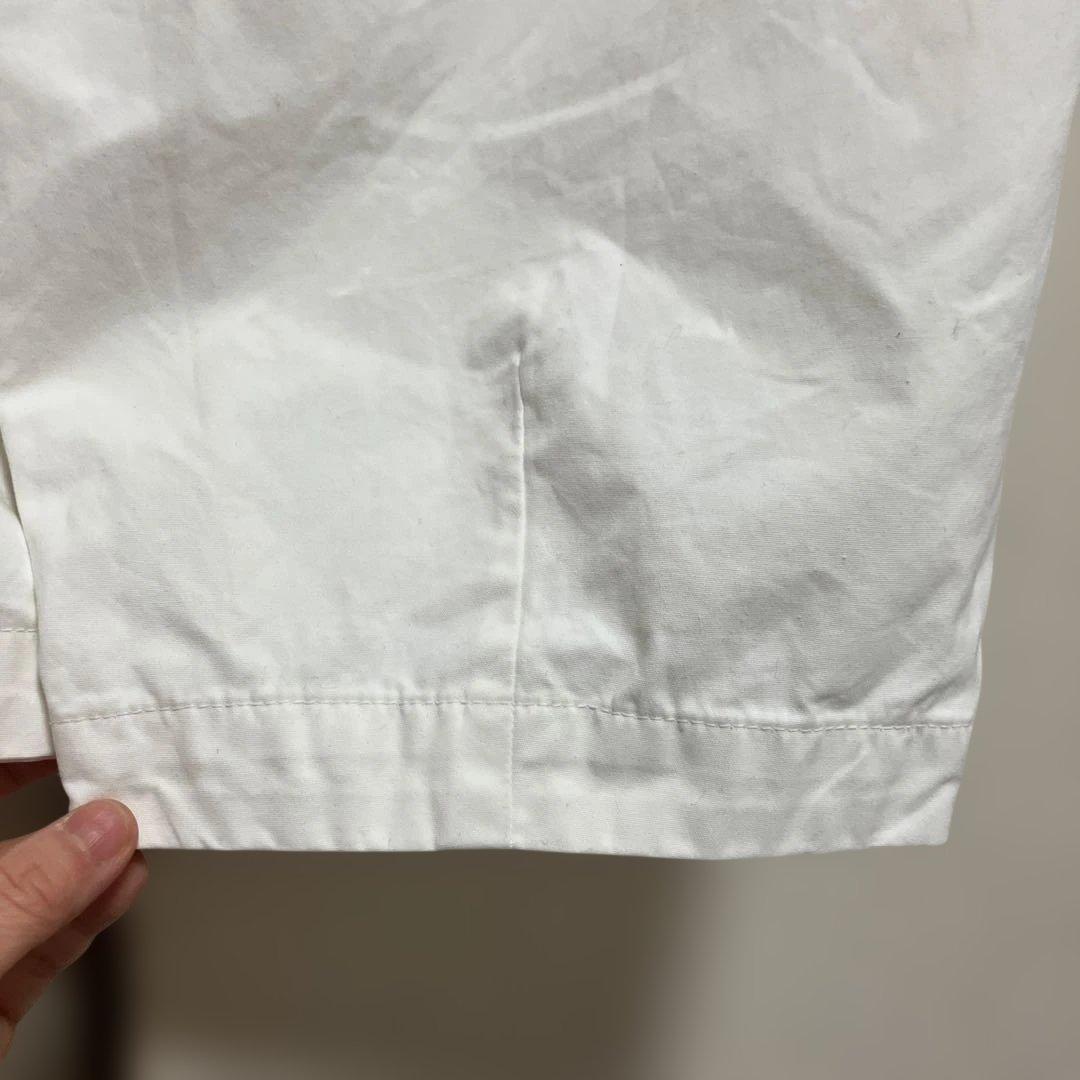 かぐれ　コットンクロップドパンツ　白