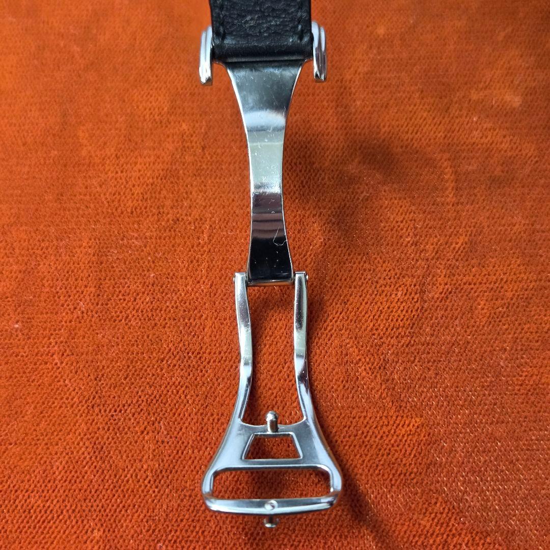 ブランパン 黒レザーベルトDバックル付き/バネ棒付き