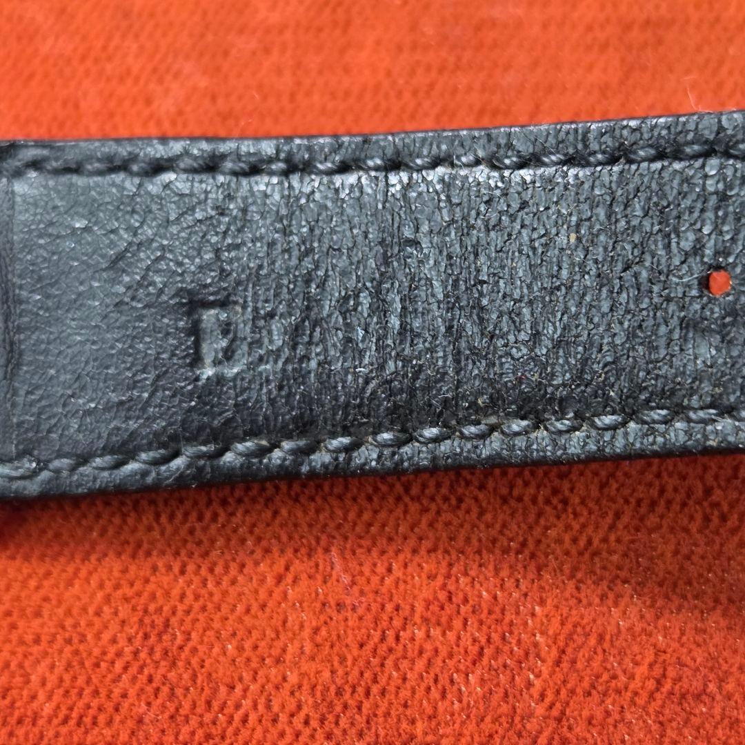 ブランパン 黒レザーベルトDバックル付き/バネ棒付き