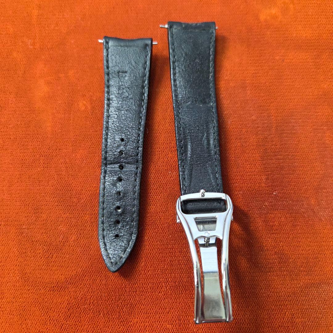 ブランパン 黒レザーベルトDバックル付き/バネ棒付き