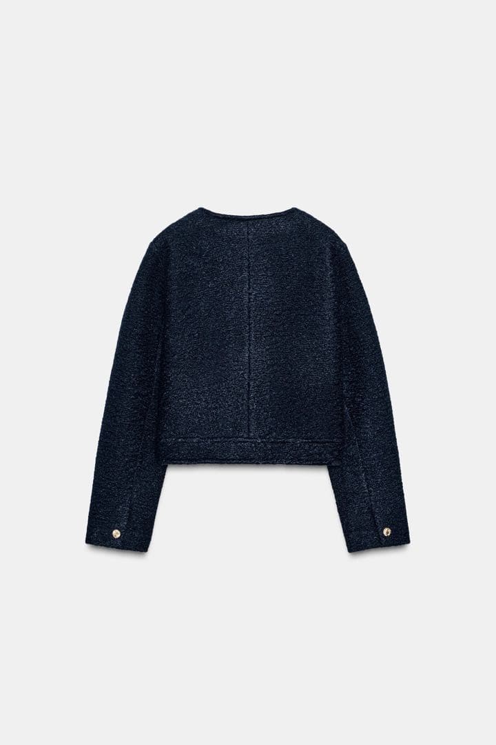 完売品 ZARA ブークレジャケット Mサイズ　新品タグ付き