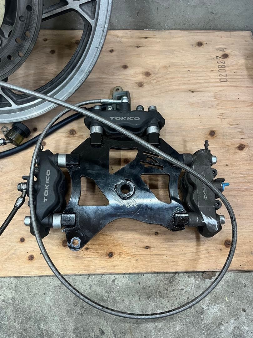 gs400用 リアディスク、ホイール　トリプルキャリパー　ポン付けフルセット