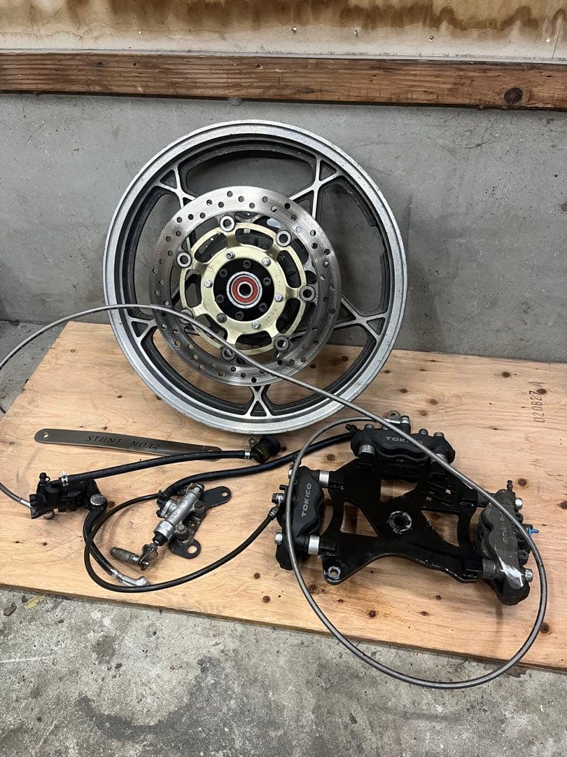 gs400用 リアディスク、ホイール　トリプルキャリパー　ポン付けフルセット