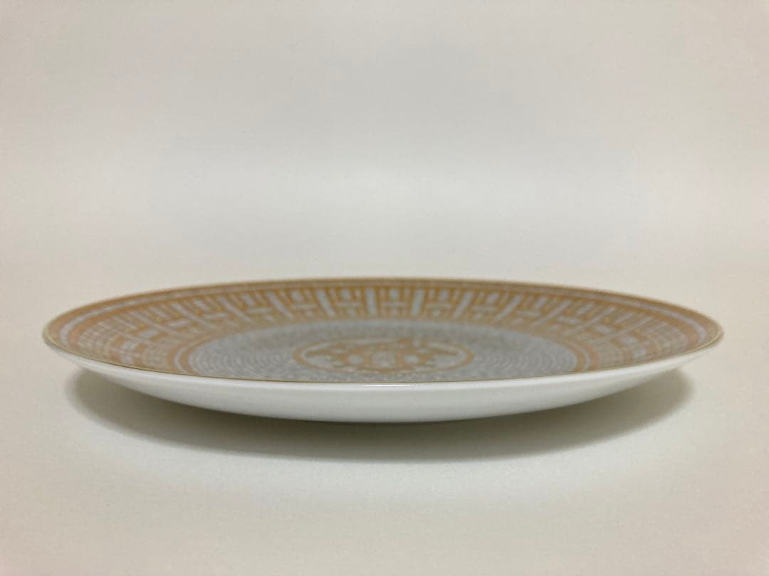 エルメス　デザートプレート　HERMESモザイクヴァンキャトル24ゴールド洋食器