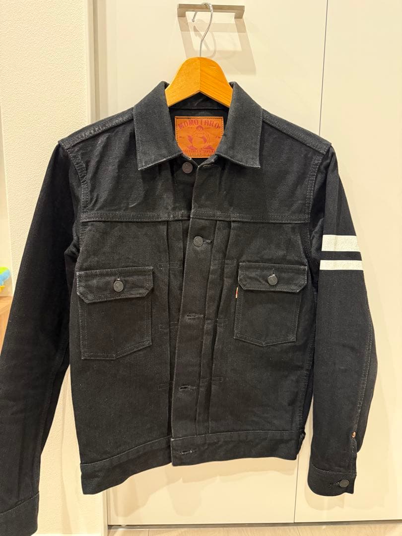 桃太郎デニム　MOMOTARO ブラックデニムジャケット