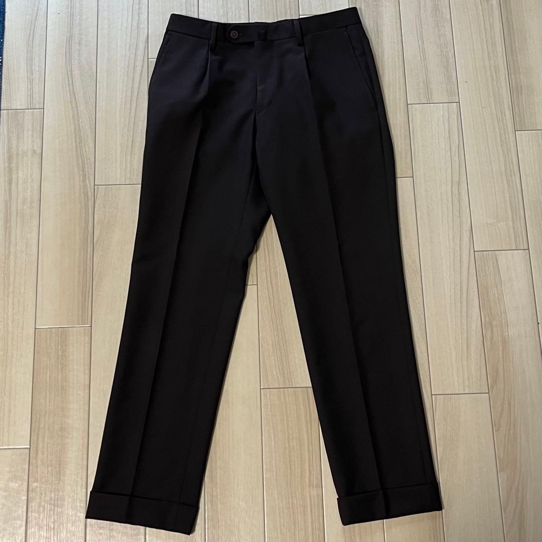 UNITED ARROWS CANONICO社 ダークブラウンスーツ 46