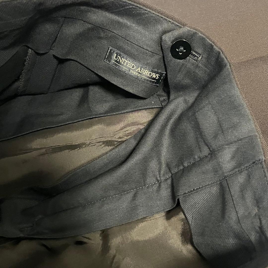 UNITED ARROWS CANONICO社 ダークブラウンスーツ 46