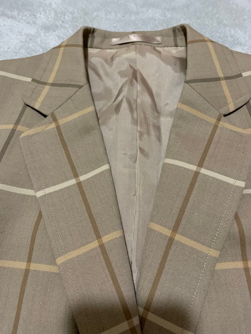 ⭐️美品　Burberry チェック　レディース　スカートスーツ　ウール100%