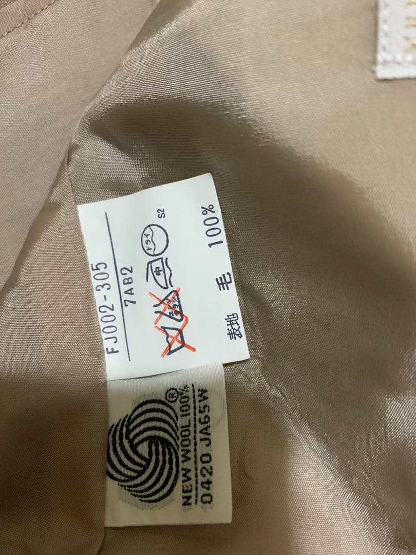 ⭐️美品　Burberry チェック　レディース　スカートスーツ　ウール100%