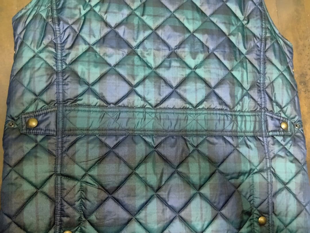 Polo Ralph Lauren ブラックウォッチ キルティングベスト M