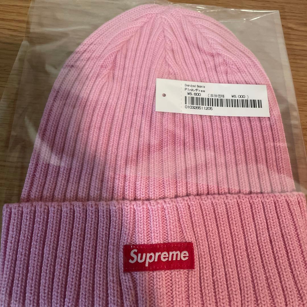 Supreme 25SS Overdyed Beanie Pink 新品未使用