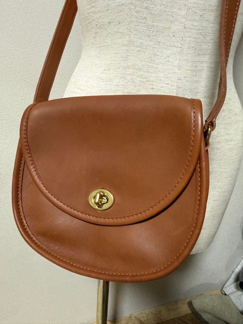 コーチ　coach ショルダーバッグ　レザー　ブラウン　アメリカ製　オールド