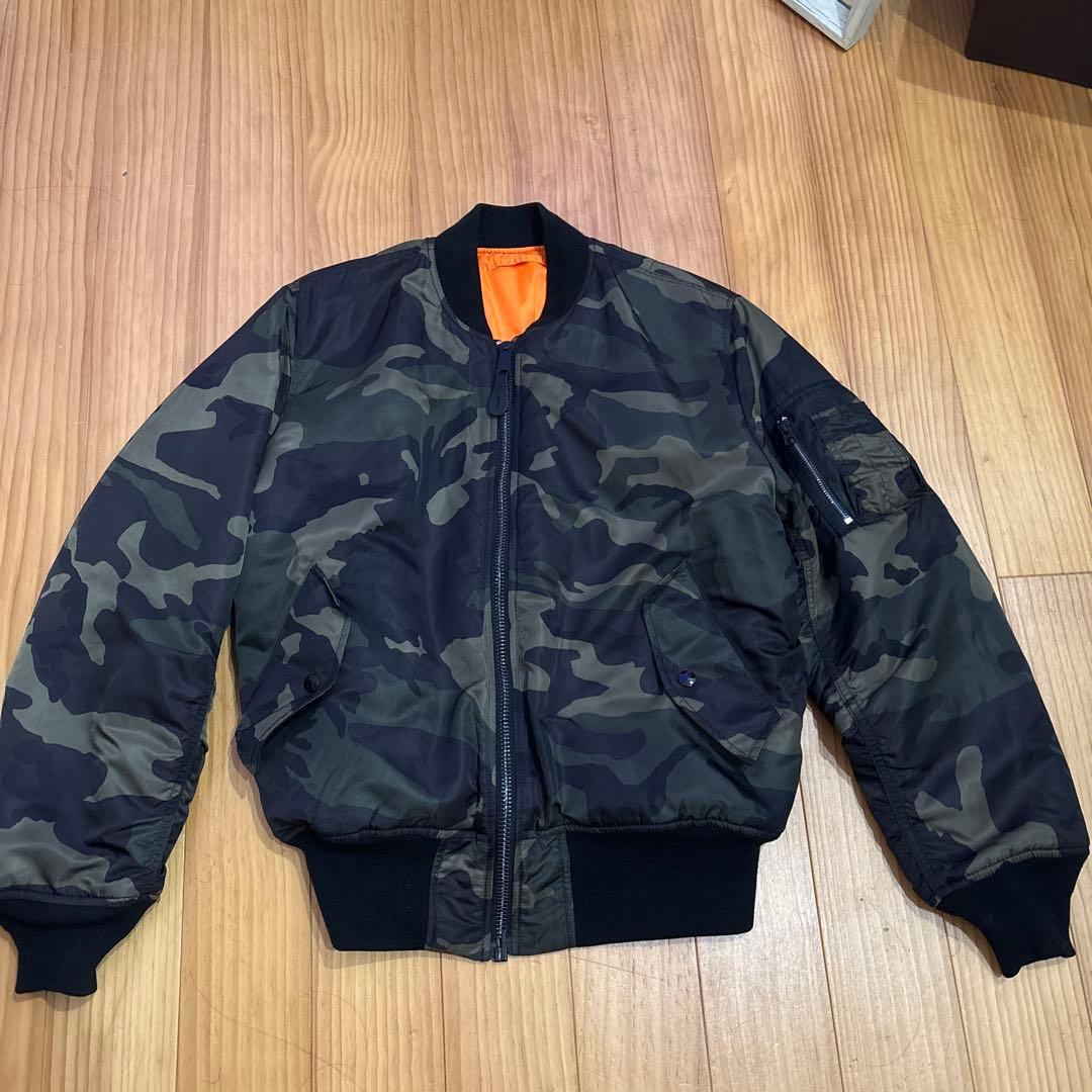 alpha 迷彩 MA-1 フライトジャケット　早い者勝ち　値下げ可