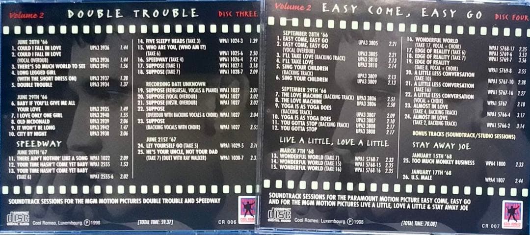 BOX欠品 ELVIS PRESLEY CELLULOID ROCK CDセット