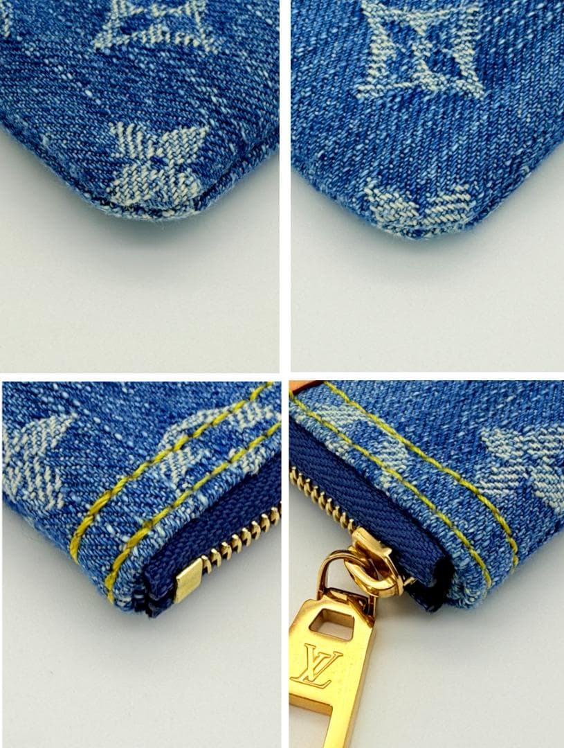 未使用◇ルイヴィトン モノグラムデニム ポシェット・クレ ケース