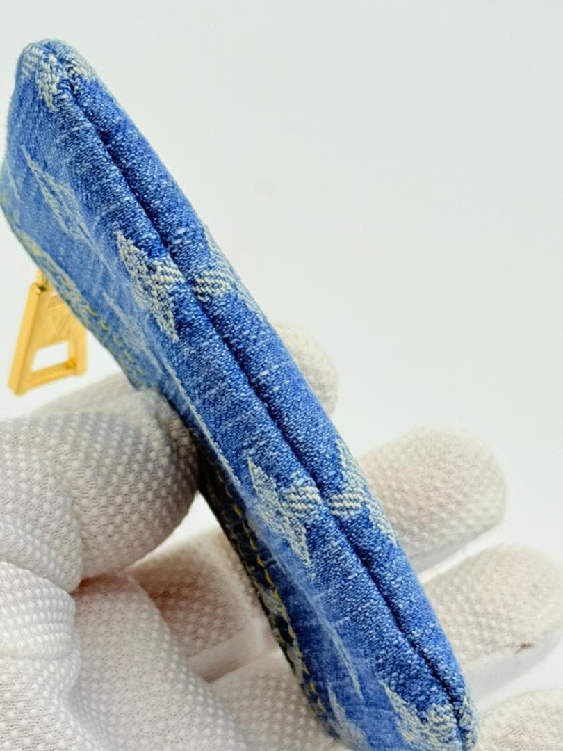 未使用◇ルイヴィトン モノグラムデニム ポシェット・クレ ケース