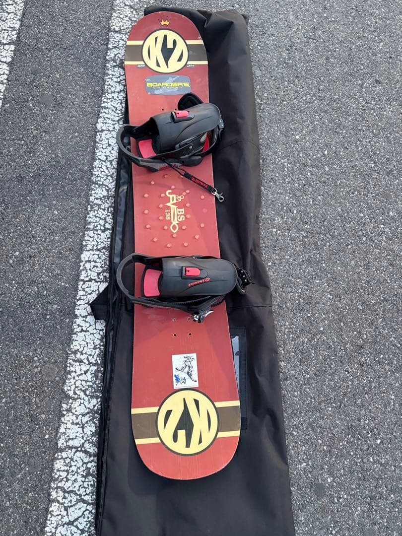 K2 Jibber スノーボード レッド/ゴールド