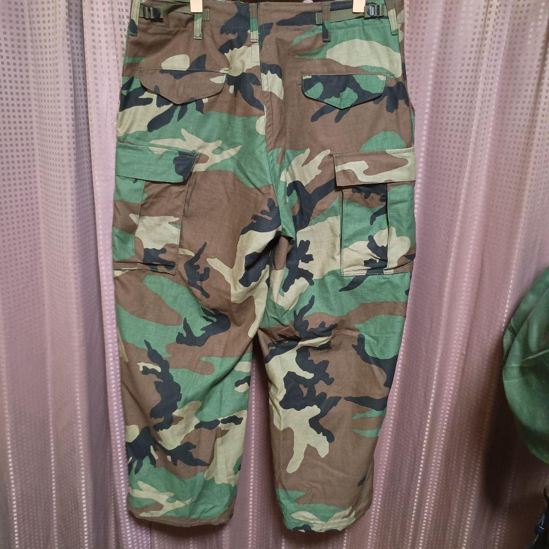 【美品ミディアムショート】米軍実物 m65 ウッドランドカモ カーゴパンツ