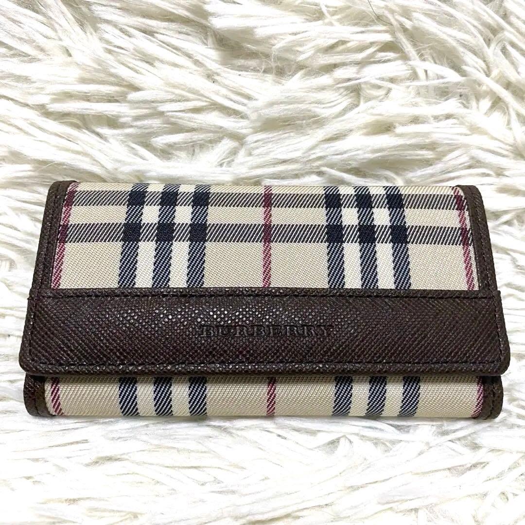 【未使用・箱付き✨】BURBERRY 5連 キーケース ノバチェック
