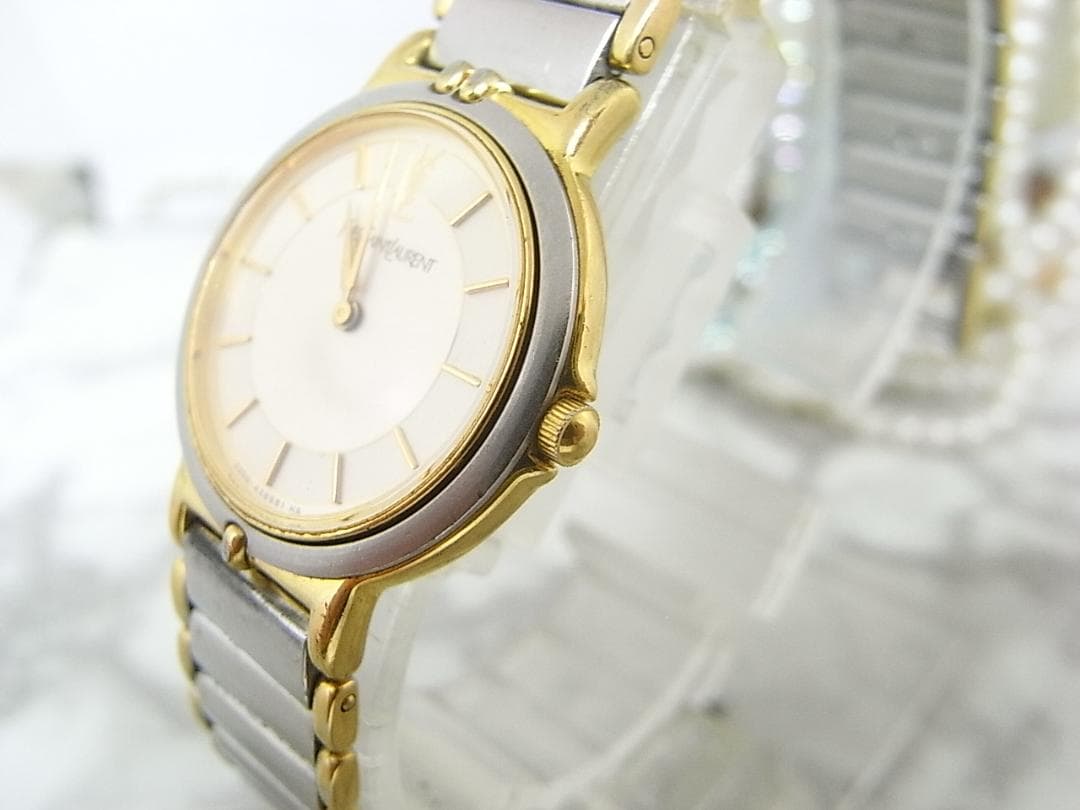 ヴィンテージ　YSL　イヴサンローラン　レディース　ウォッチ　薄21