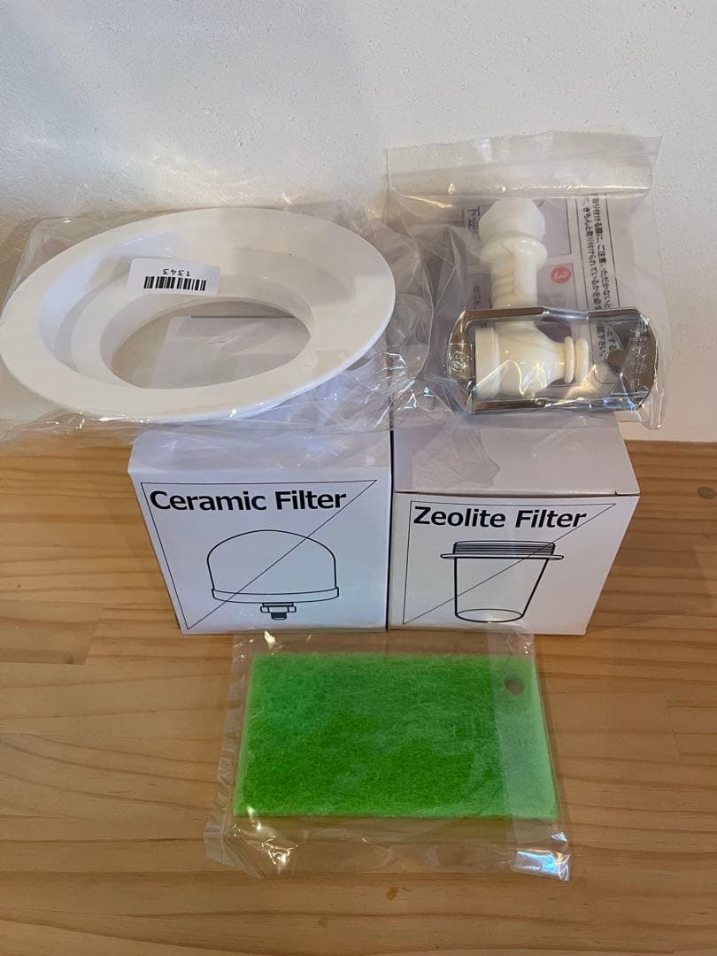 クラブエコウォーター　ポタポタクラブ　フィルター2種　セット枠　蛇口　スポンジ