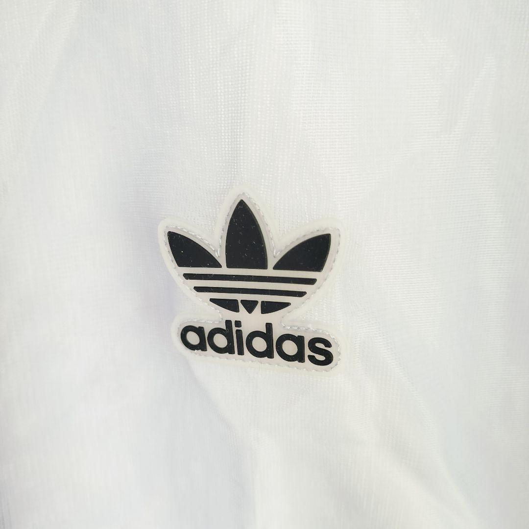 adidas 青 シースルー ジャケット トラックトップ ジャージ レディースL