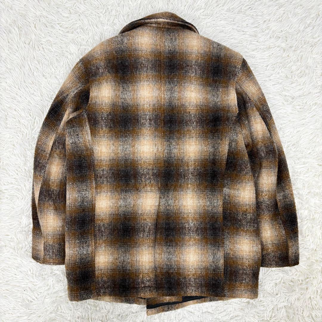 USA製 スピワック ゴールデンフリース オンブレーチェック Pコート 40